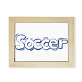 thumbnail image 1 of Football Blue Soccer Front Pattern Desktop Photo Frame Picture Art Decoration Painting 6x8 inch, 1 of 3