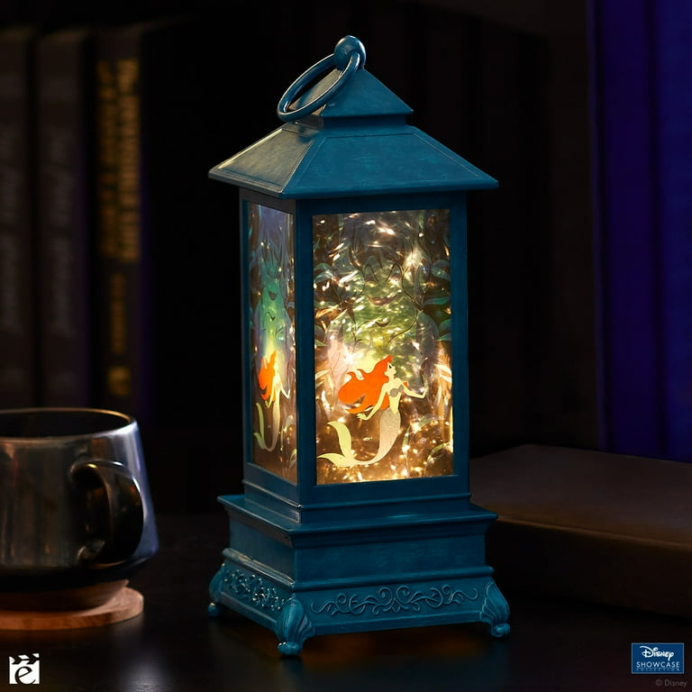 Disney Showcase Little Mermaid Glitter Lantern, Multicolor, 11in H