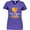 Purple, variant on Inktastic Fort Myers Florida Orange in Heart Women's V-Neck T-Shirt