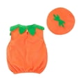 thumbnail image 2 of Uccdo Baby Girl Boy Halloween Pumpkin Clothes With Hat, Kids Party Fancy Outfits One-Piece Rompers Bodysuits, 0-12M, 1-2T, 2 of 7