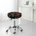 thumbnail image 7 of Goofa Cherry Printed Stool Covers Round, Waterproof Round Bar Stool Covers Anti-Slip Round Bar Stool Seat Cover with Elastic Bands Durable -12 inch, 7 of 7
