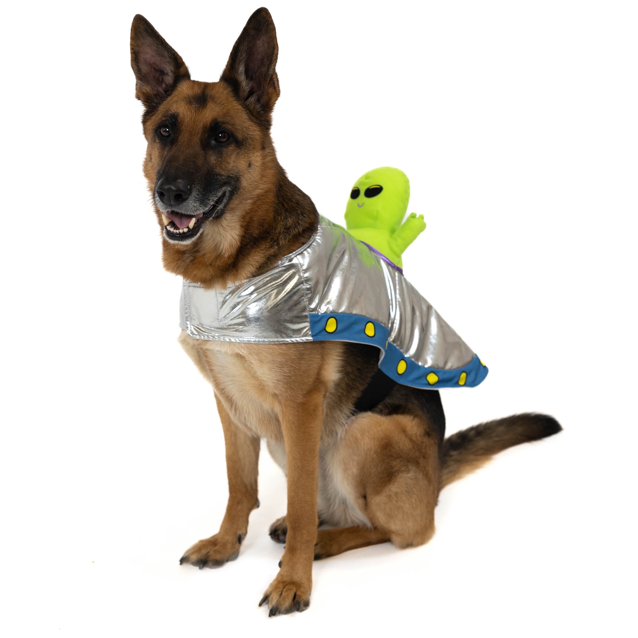 Vibrant Life Halloween Alien Costume for Dogs, Lime Green, Large