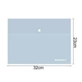 thumbnail image 5 of File Holder Snap Button Closure Waterproof Transparent Visual A4 Size Envelope Expanding File Folder School Supplies, 5 of 7