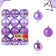 thumbnail image 1 of Christmas Decorative Balls Christmas Tree Hanging Christmas Ball Hanging Decorations 24PCS(Red), 1 of 8