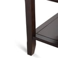 thumbnail image 4 of Simpli Home Acadian Wood 36" Table Basse Carrée de Transition en Brun Brun, 4 of 7