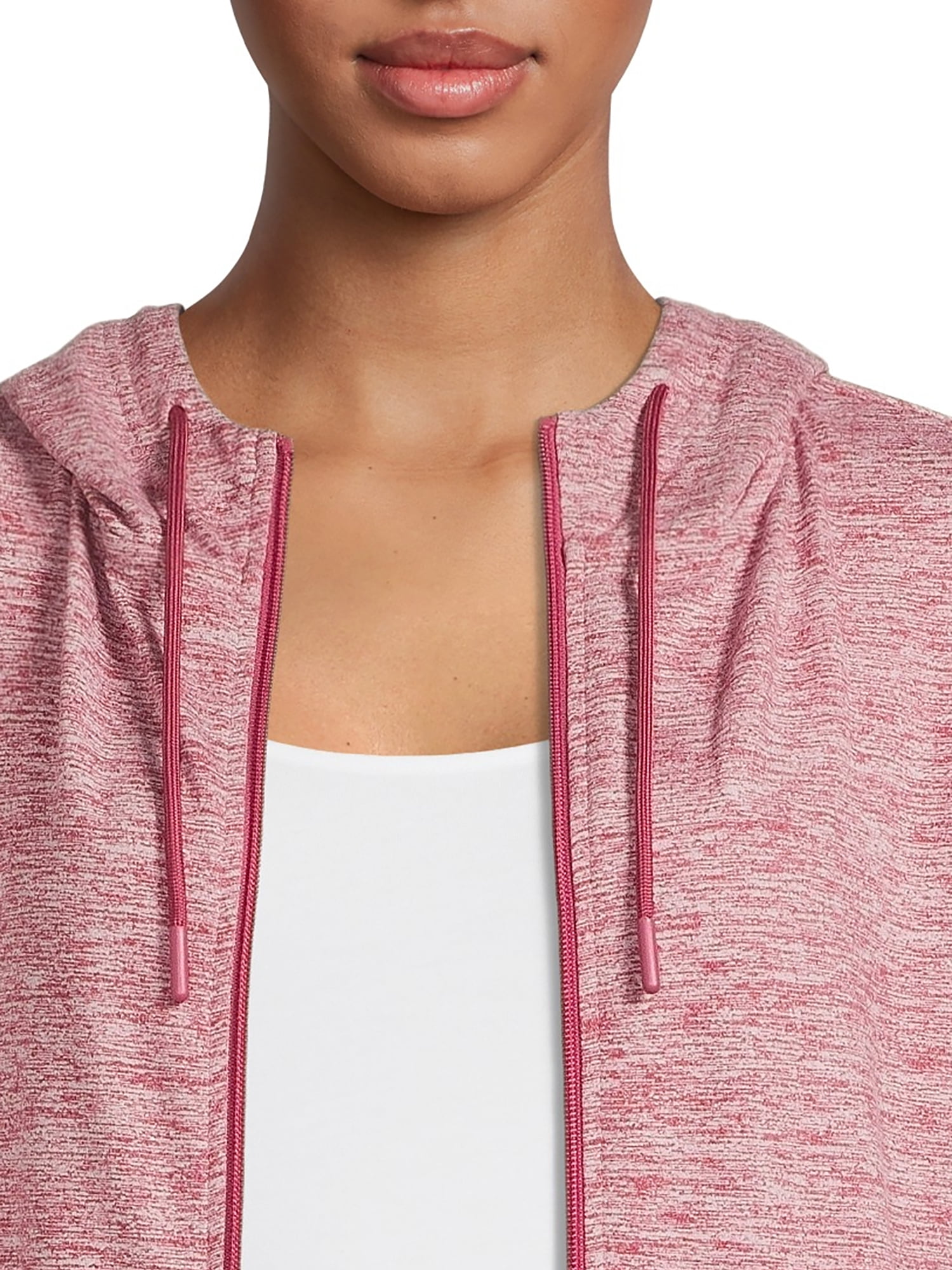 Athletic Works Women's Super Soft Lightweight Zip Up Hoodie Jacket