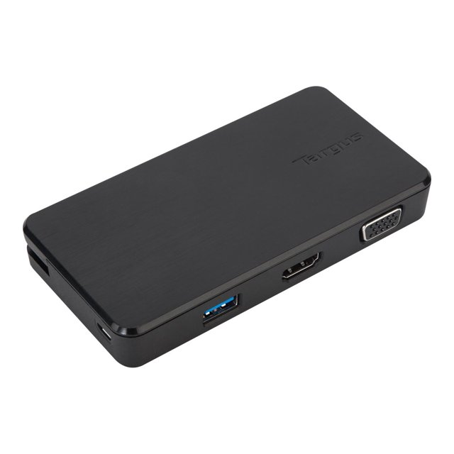 Targus VersaLink Universal Dual Video Travel Dock - Docking station - USB - VGA, HDMI - GigE
