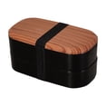 thumbnail image 1 of XIANXIAN Japanese Bento Box Adult Double Lunch Box Wooden Food Container Picnic Box Portable Bento Box for Office Hiking Camping, 1 of 7