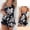 Black, variant on Njoeus Lounge Sets for Women, Sexy Two Piece Outfits for Women Women's Satin Pajamas Floral Two-Piece Sets Sexy Ruffled Shorts Camisole Tops for Women Comfy Nightwear Loungewear Pjs Sets for Woman On