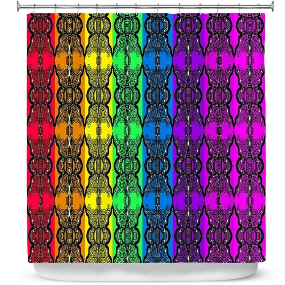 Shower Curtains 70" x 84" from DiaNoche Designs by Susie Kunzelman - Rainbow Graphics
