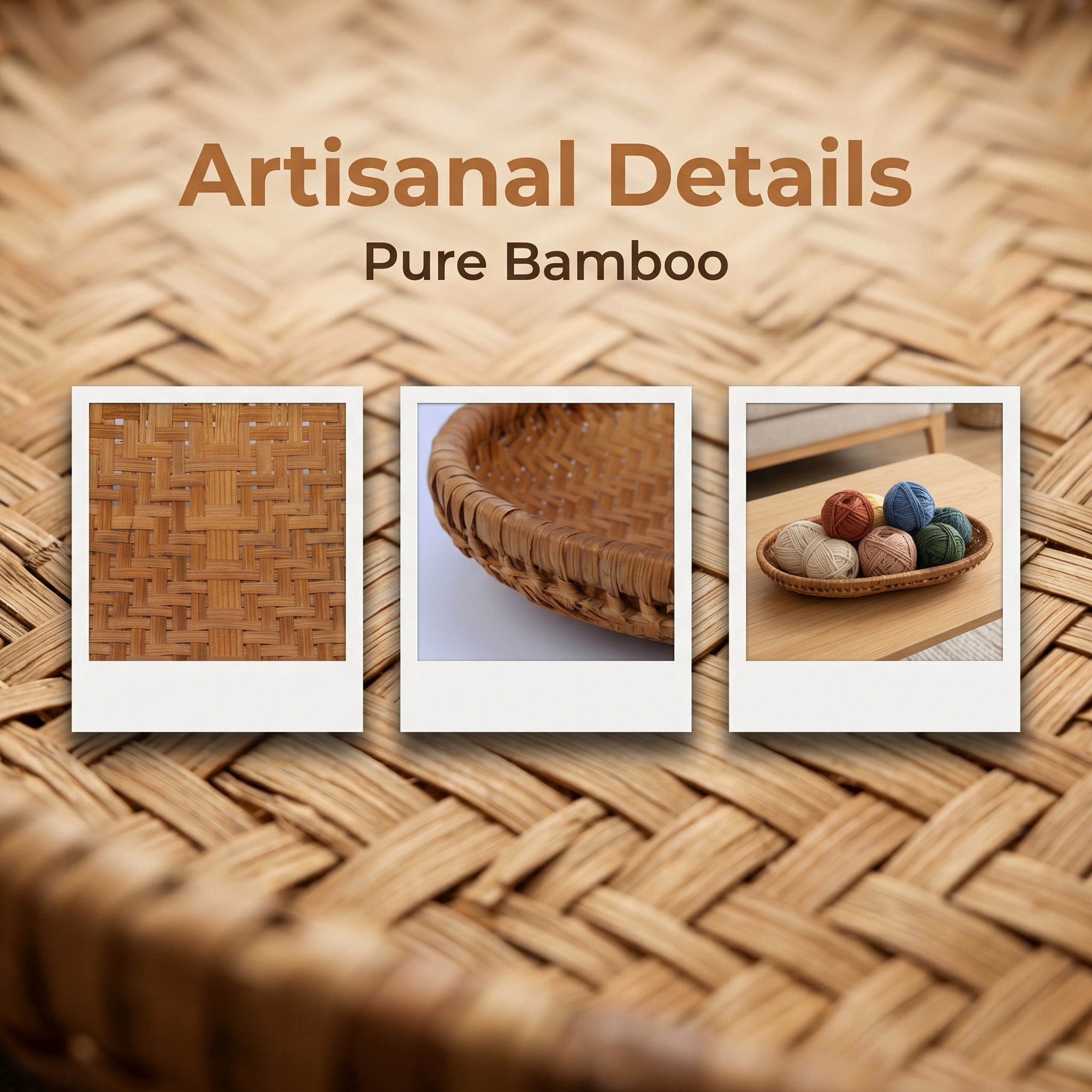 Unique Bargains Rattan Serving Tray Woven Rectangular Bamboo Basket Brown 10.6*7.1*1.6inch
