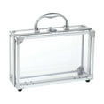 thumbnail image 4 of Dualoai Aluminum Alloy Carrying Box Transparent Salon Home Use with Lock Jewelry Box for, 4 of 9