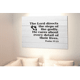 thumbnail image 2 of Scripture Walls Psalm 37:23 Lord Directs the Steps Bible Verse Canvas Christian Wall Art Ready to Hang Unframed, 2 of 7