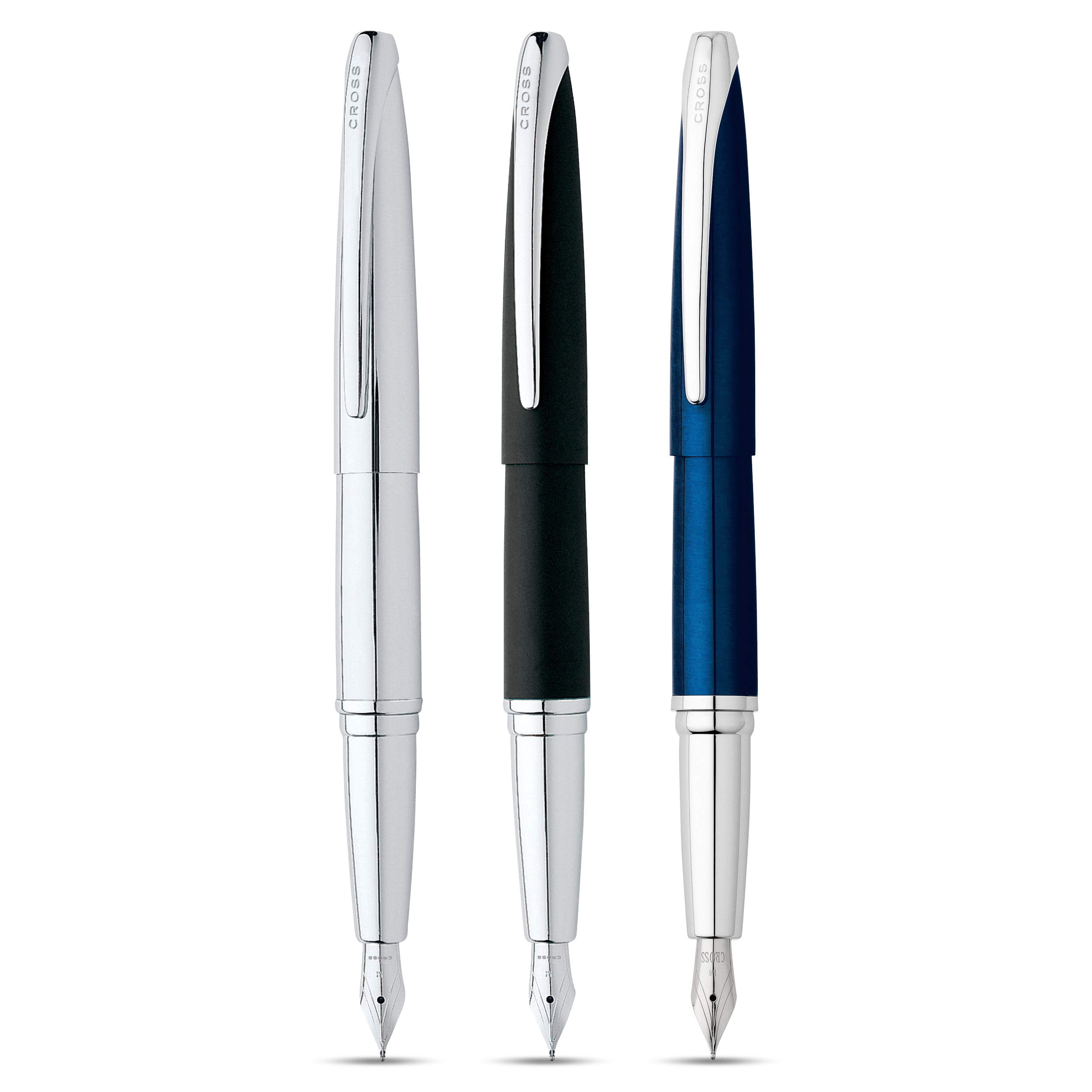 Cross ATX Pure Chrome Fine Nib Fountain Pen