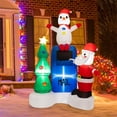 thumbnail image 1 of Costway Inflables Navideños Buzón Iluminado Papá Noel Muñeco de Nieve Árbol de Navidad con Luces LED Incorporadas 112 x 95 x 185 cm, 1 of 10