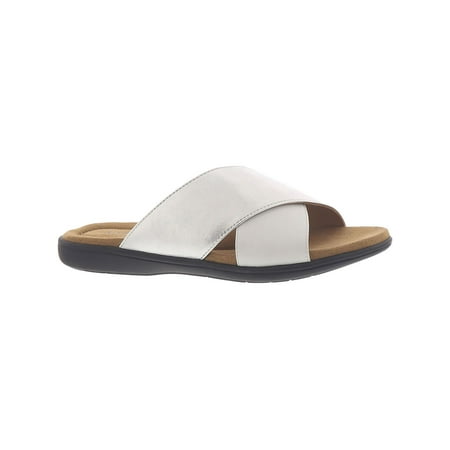 

Array Womens Shoreline Patent Leather Slides Flat Sandals