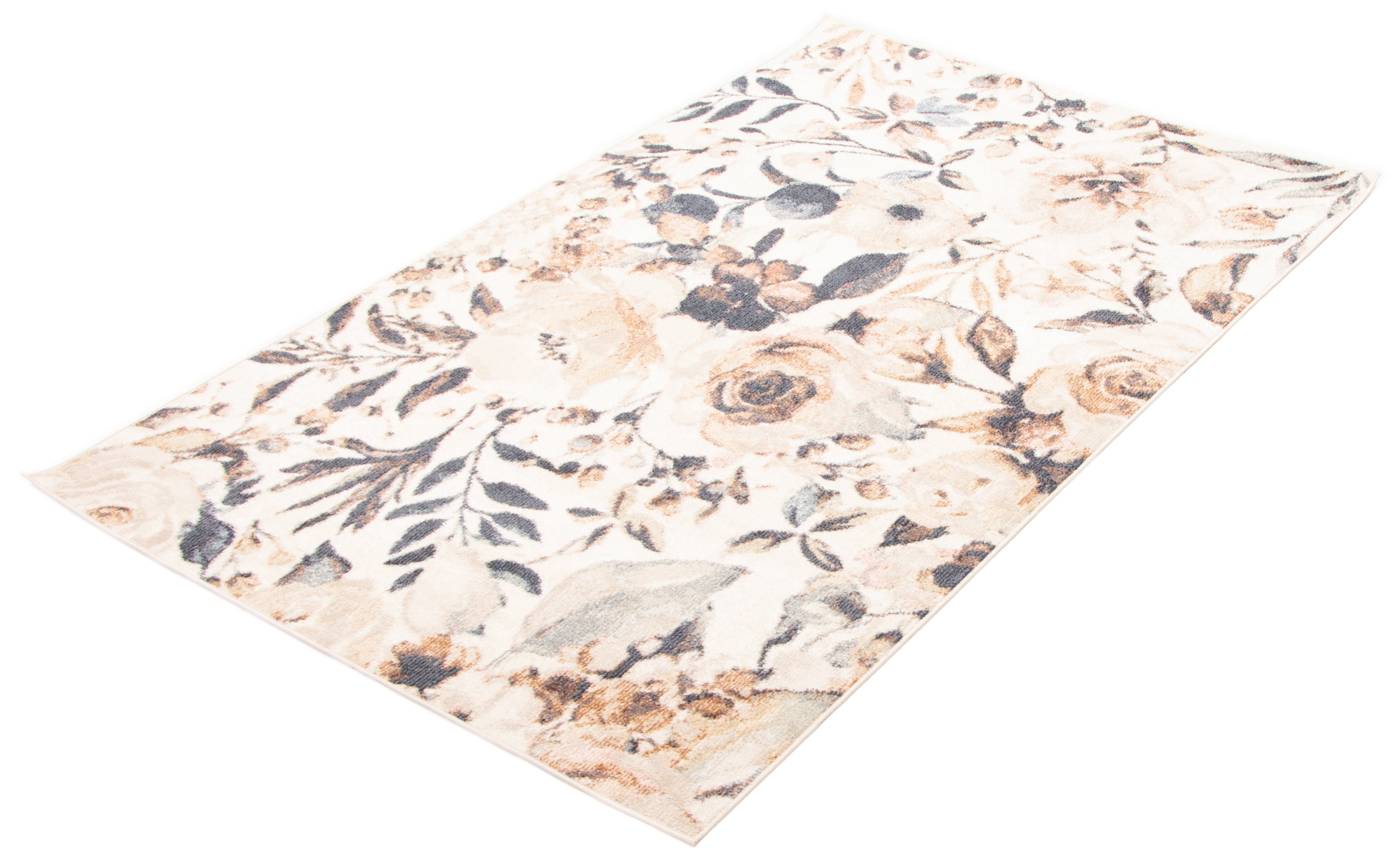 ECARPET Rosette Contemporary/Modern Area Rug for Living Room, Bedroom, Dining Room, Entrance, Hallway and More.