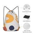 thumbnail image 5 of XMXT Waterproof Gym Bag, Abstract Pastel Art Patterns Drawstring Backpack for Men, m Multicolor, 5 of 8