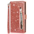 thumbnail image 3 of Case for FOXDOCK iPhone 15 Pro Glitter Zipper Wallet Case with Short Hand Strap, 3 of 4