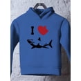 thumbnail image 3 of I Love Sharks Hoodie Toddler -Smartprints Designs,  2 Toddler, 3 of 4