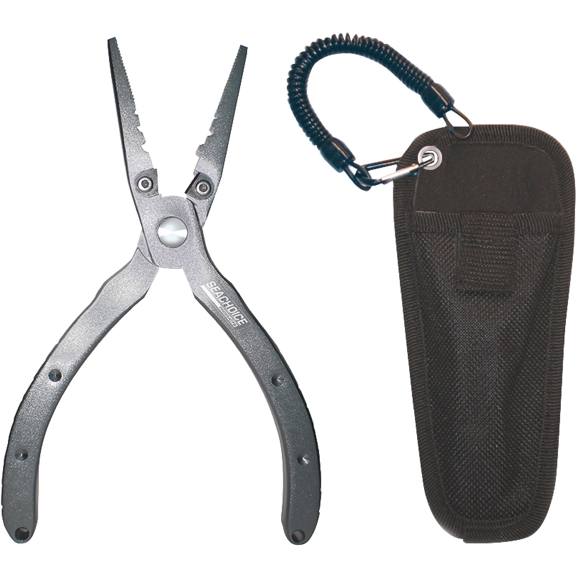 Seachoice Aluminum 6.5" Fishing Pliers with Cutter, Includes Holster