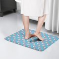 thumbnail image 4 of Blue Cartoon Unicorn Heart Flannel Non Slip Door Rugs,Washable Door Mats Indoor,Decorative Door Mats,Dirt-Resistant and Absorbent Doormat for Entrance,Bedroom,Kitchen,Bathroom,23.5"x16", 4 of 5