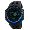 thumbnail image 2 of facefd 1251 Mens Digital Sports Watch Waterproof Stopwatch Countdown Blue, 2 of 7