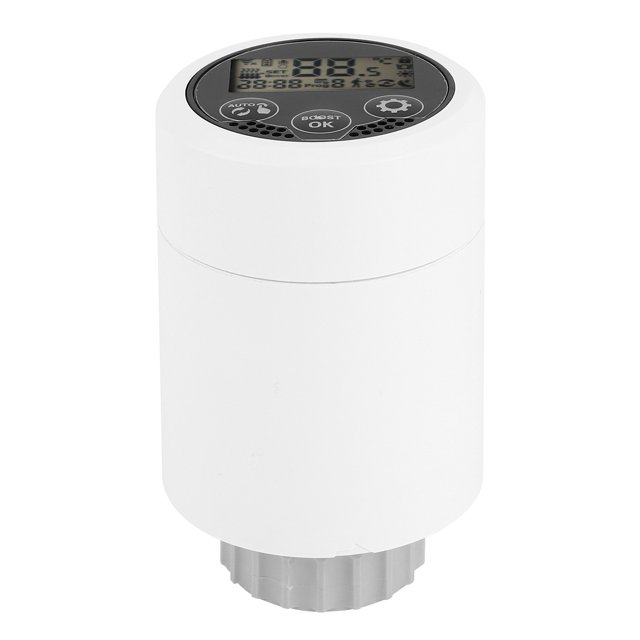 Controlador de Temperatura de Calefacción Pantalla LCD Multifuncional HY366 56Diameterx75mm Válvula de Radiador Durable Estable para Residencias Centros Comerciales Hoteles ANGGREK Otros