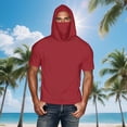 thumbnail image 1 of TaTaai Sun Protective Hoodie with Face Cover, Unisex Cool Long Sleeve UPF Top, Thumb Hole Design for Outdoor Enthusiasts and Hikers Gift, 1 of 8