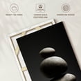 thumbnail image 6 of Elephant Stock Zen Stone Pile Wall Art - Vertical Canvas Wall Art - Living Room Wall Decor - Wellness Canvas - Gray And Black Decor - 8" x 12", 6 of 8