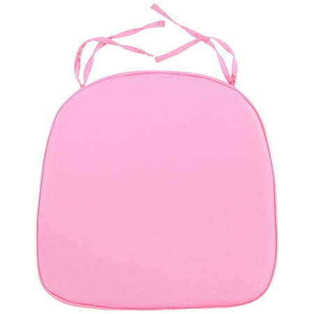 LeisureMod Modern Dining Chair Cushion Pads With Ties Pink - Walmart.com