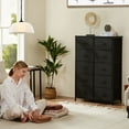 thumbnail image 7 of CONCETTA 10-Drawer Fabric Storage Cabinet for Adults, Organizer Furniture for Living Room, Office, Kitchen, Hallway, Black, 7 of 7