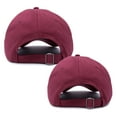 thumbnail image 3 of DALIX Big Man Little Man Hat Father Son Matching Cap Fun Gifts in Maroon, 3 of 7