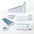 thumbnail image 4 of Door Closer Bracket Replacement Parts Kit - Metal Jamb And Door Bracket With Hardware For Most Door Closers White Or Black Black, 4 of 8