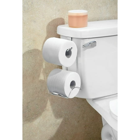 Old Silver Tissue Holder - InterDesign Classico Over-The-Tank Tissue Holder, Chrome