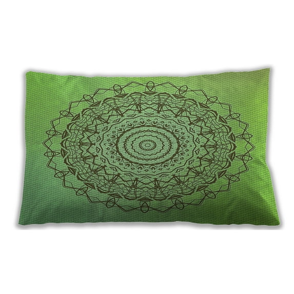 Ahgly Company Outdoor Rectangular Contemporary Lumbar Throw Pillow, 13 inch by 19 inch