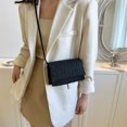 thumbnail image 3 of Bolso de hombro con patrón de piedra para mujer Bolso bandolera de fieltro Bolsos tipo cartera simples (negro), 3 of 3