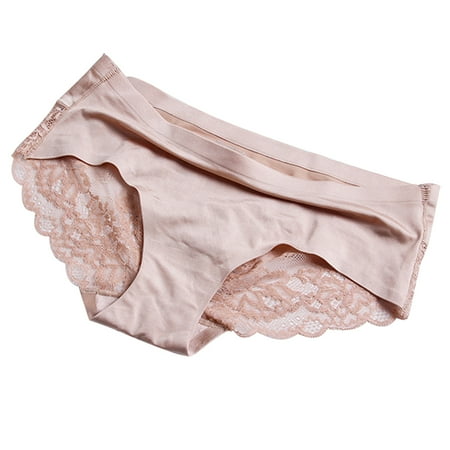 

Women Lace Edge Panty Breathable Elastic Waist Wicking Briefs Band Moisture Girl