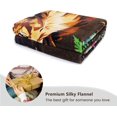 thumbnail image 4 of Boho Throw Blanket Lion Blanket Botanical Floral Throw Blanket Ultra Soft Flannel Fleece Throw Blanket Lightweight Cozy Fluffy Plush Blanket for Bed Couch Sofa Jungle Lion, 4 of 6