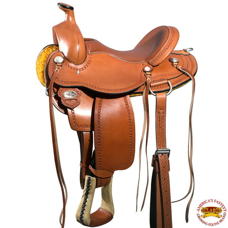 16 Hilason Western Horse Saddle Ranch Roping Cowboy Leather Big King