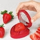 thumbnail image 3 of Aparatos de cocina, mini cortador de fresas, herramienta para cortar frutas de acero inoxidable, artesanía superior, 3 of 12
