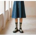 thumbnail image 7 of 5 Pairs Vintage Cotton Womens Cute Crew Socks - Fall Aesthetic Long Preppy Ankle Socks, 7 of 7