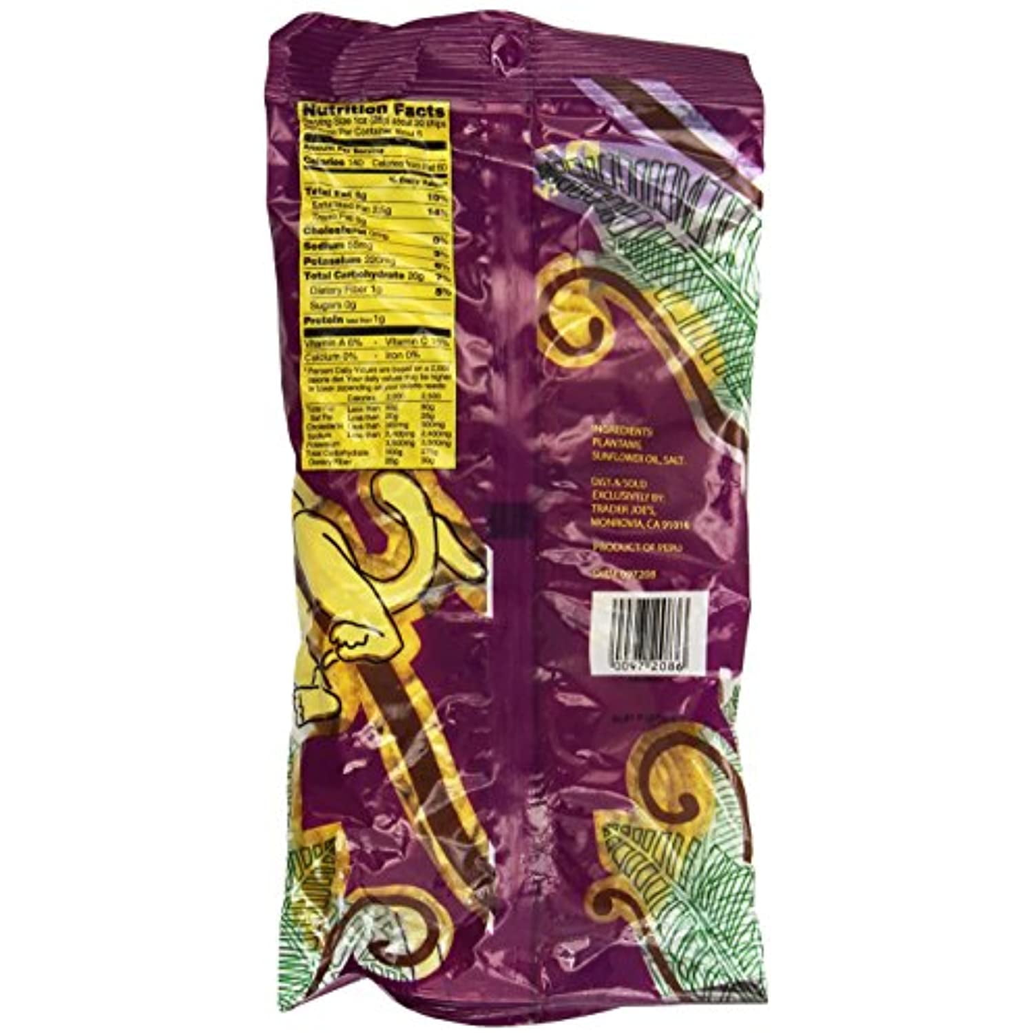 3 Pack Tj Roasted Plantain Chips