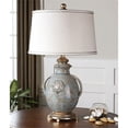 thumbnail image 2 of Uttermost Cancello Textured Ceramic and Resin Lamp in Tan/Blue/Silver/Off White, 2 of 3