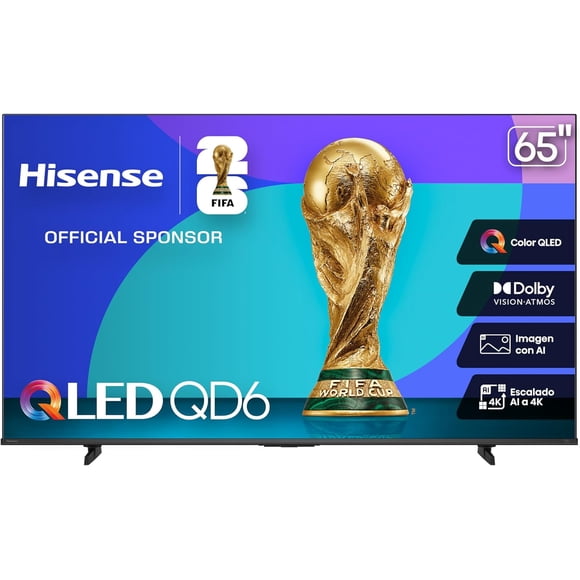 TV 65 Pulgadas Smart Tv UHD 4K 65QD6QFM Qled Fire TV Hisense