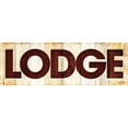 thumbnail image 3 of Grey, Jace 14x7 Black Modern Framed Museum Art Print Titled - Lodge Wood, 3 of 5