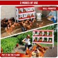 thumbnail image 4 of Nesting Boxes for Chickens, 8 Compartment Metal Chicken Laying Boxes with Metal Legs, Perch, Secure Lid, Wall Mount/ Freestanding for Hens, Red, 4 of 7