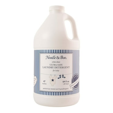 Noodle & Boo Ultra-Safe Newborn Baby Liquid Laundry Detergent, Sensitive Skin, Hypoallergenic, 47 Wash Loads, 64 fluid oz