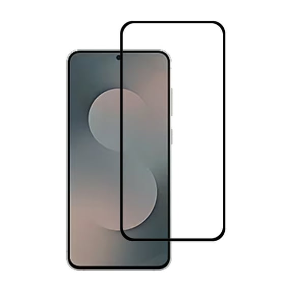 PAPAUTOP [2 Pcs] Black Full Coverage Easy Installation Tempered Glass Screen Protector for Samsung Galaxy S25 FE 2025