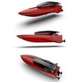 thumbnail image 3 of facefd 2.4 GHz RC Boat Remote Control Boats for Pools and Lakes 25km/h Racing Boats for Kids and Adults Red, 3 of 5